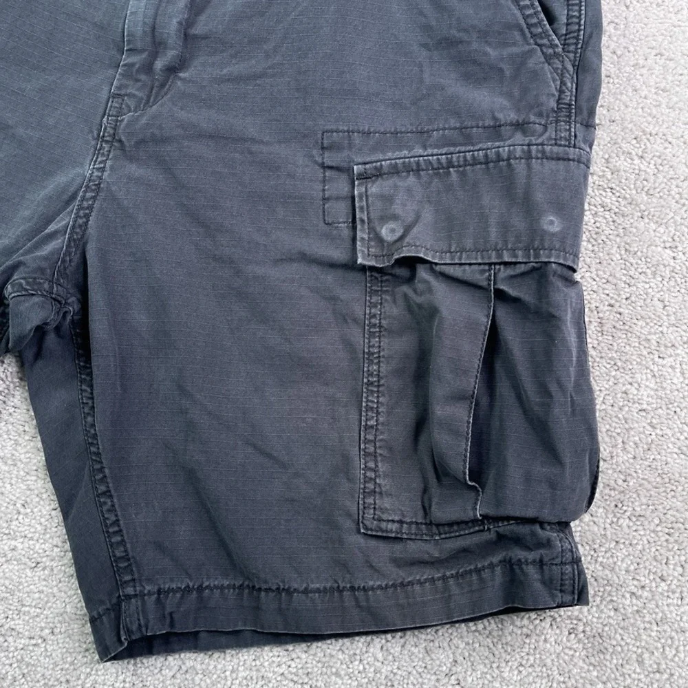 Levis Shorts Mens 36 Grey Cargo Utility Ripstop Tactical Flap Pockets‎